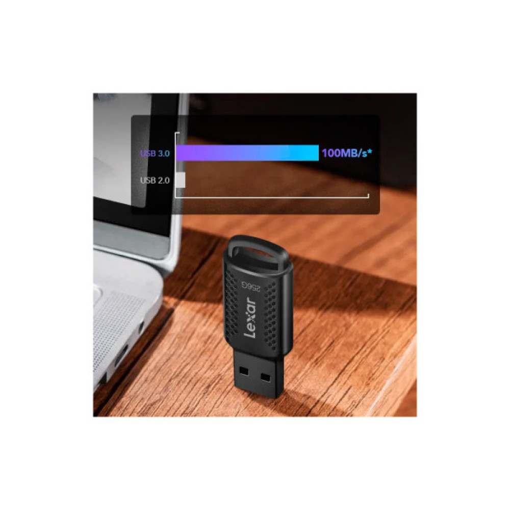 USB флеш накопичувач Lexar 256GB JumpDrive V400 Black USB 3.0 (LJDV400256G-BNBNG)