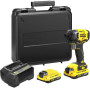 Шуруповерт Stanley FatMax, Li-Ion 18В, 2x2Ah, 165 Нм, 2800 об/хв, 3100 уд/хв, 3.48 кг, кейс (SFMCF810D2K)