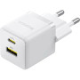 Зарядний пристрій Baseus 1xUSB-C 30W + 1xUSB white (P1011160A213-00) Зарядний пристрій Baseus 1xUSB-C 30W + 1xUSB white (P1011160A213-00)