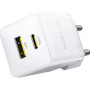Зарядний пристрій Baseus 1xUSB-C 30W + 1xUSB white (P1011160A213-00) Зарядний пристрій Baseus 1xUSB-C 30W + 1xUSB white (P1011160A213-00)