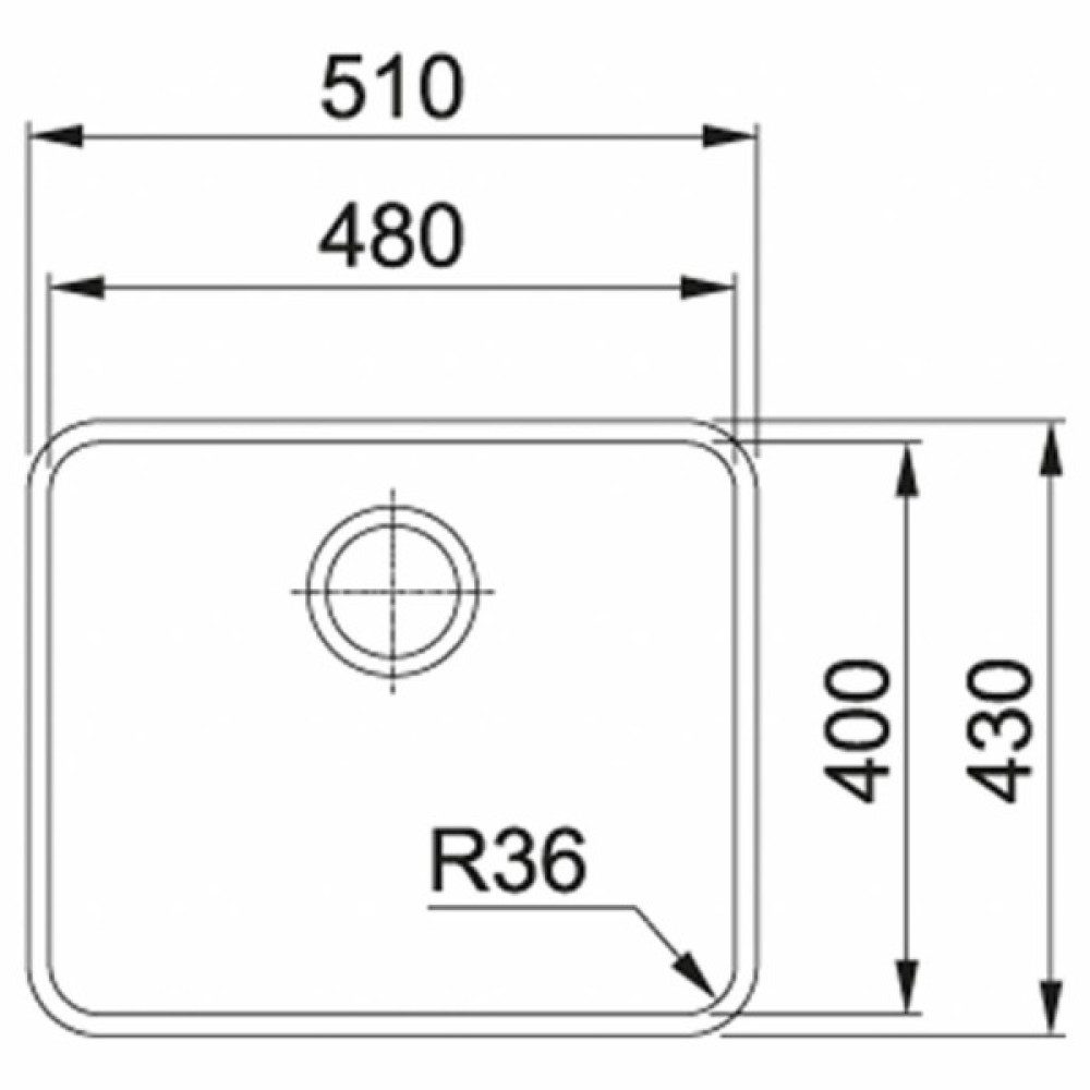 Мийка кухонна Franke Aton ANX 110-48/122.0204.649