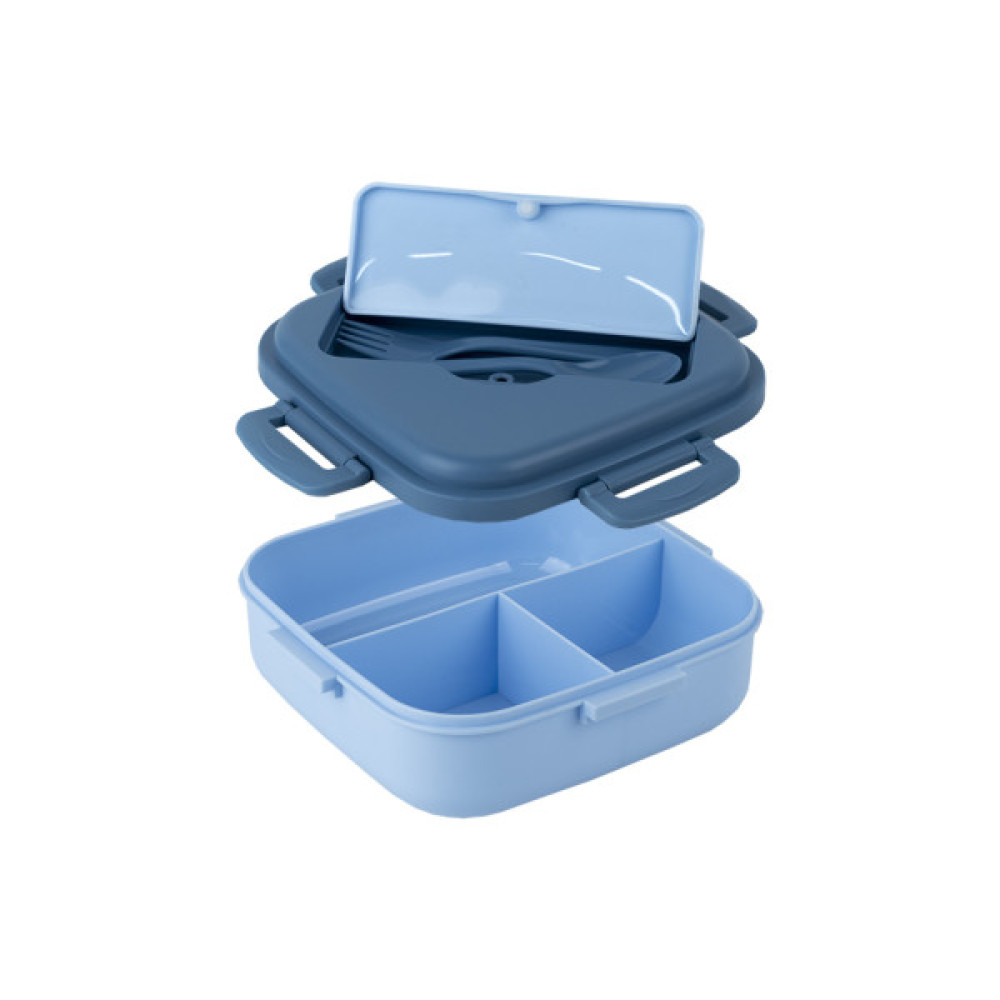 Ланч-бокс дитячий Kite з розділювачем 1100 мл, блакитний (K23-186-2)