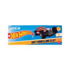 Пластилін Kite Hot Wheels восковий, 6 кольорів, 120 г (HW25-081)