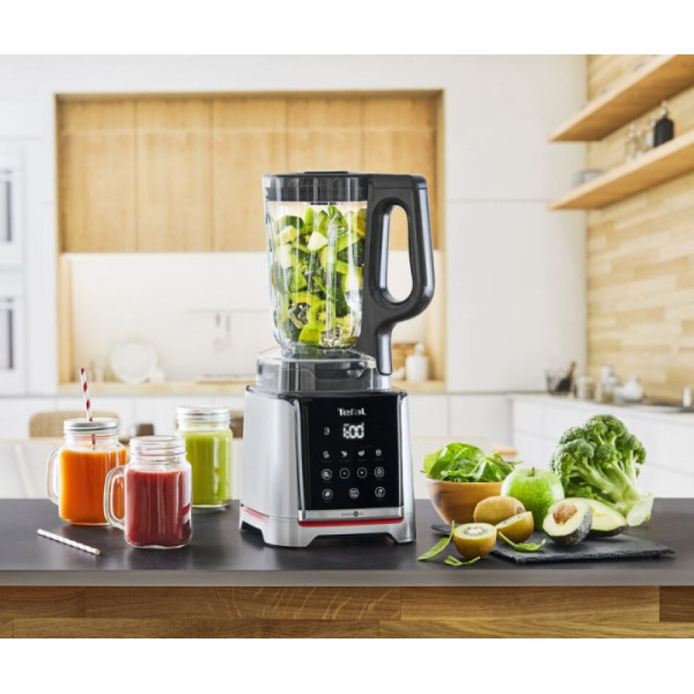 Блендер Tefal стаціонарний InfinyMix + 1600Вт, чаша-1750мл, стакан 600мл, сріблясто-чорний