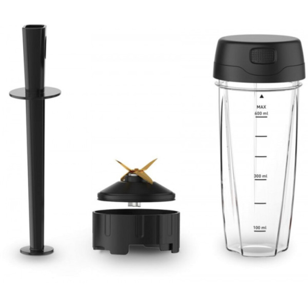 Блендер Tefal стаціонарний InfinyMix + 1600Вт, чаша-1750мл, стакан 600мл, сріблясто-чорний