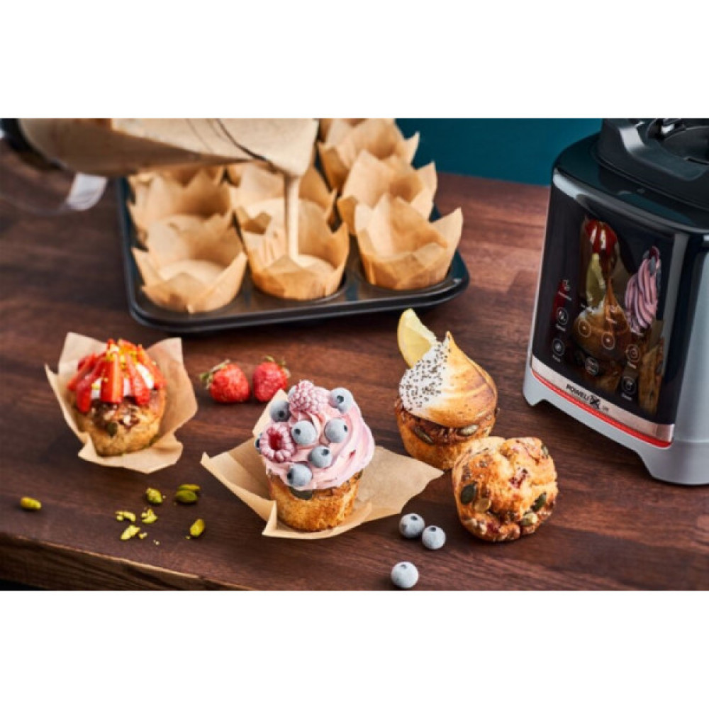 Блендер Tefal стаціонарний InfinyMix + 1600Вт, чаша-1750мл, стакан 600мл, сріблясто-чорний