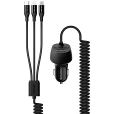 Зарядний пристрій Promate 17W USB + Multi-Connector (voltrip-uni.black)