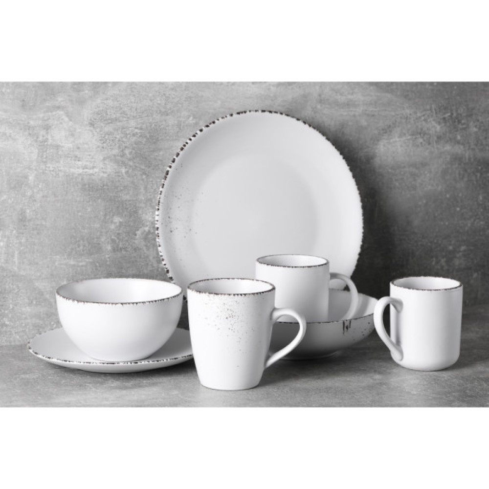 Тарілка Ardesto Lucca Soup 20 см Winter White (AR2920WMC)
