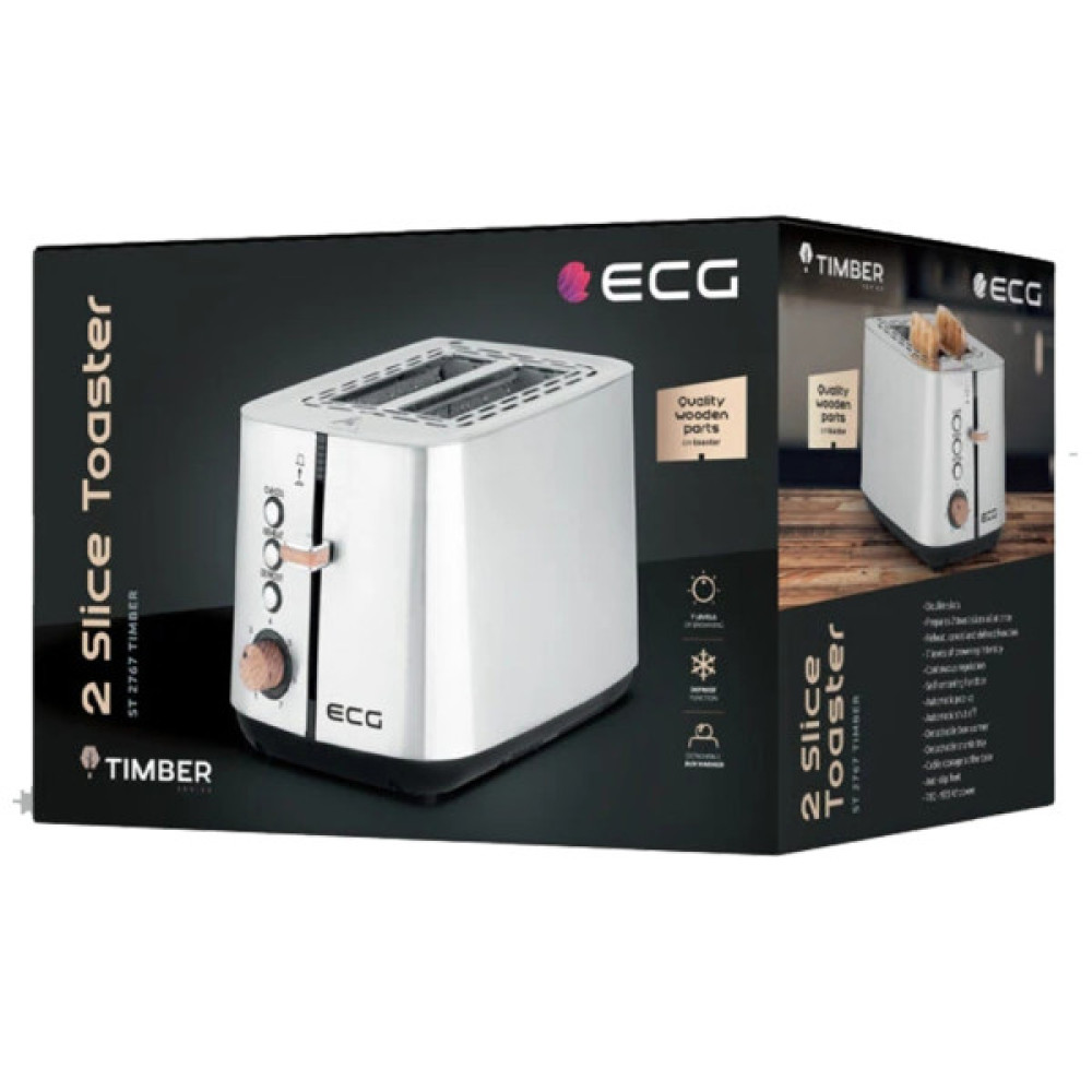 Тостер ECG ST 2767 Timber