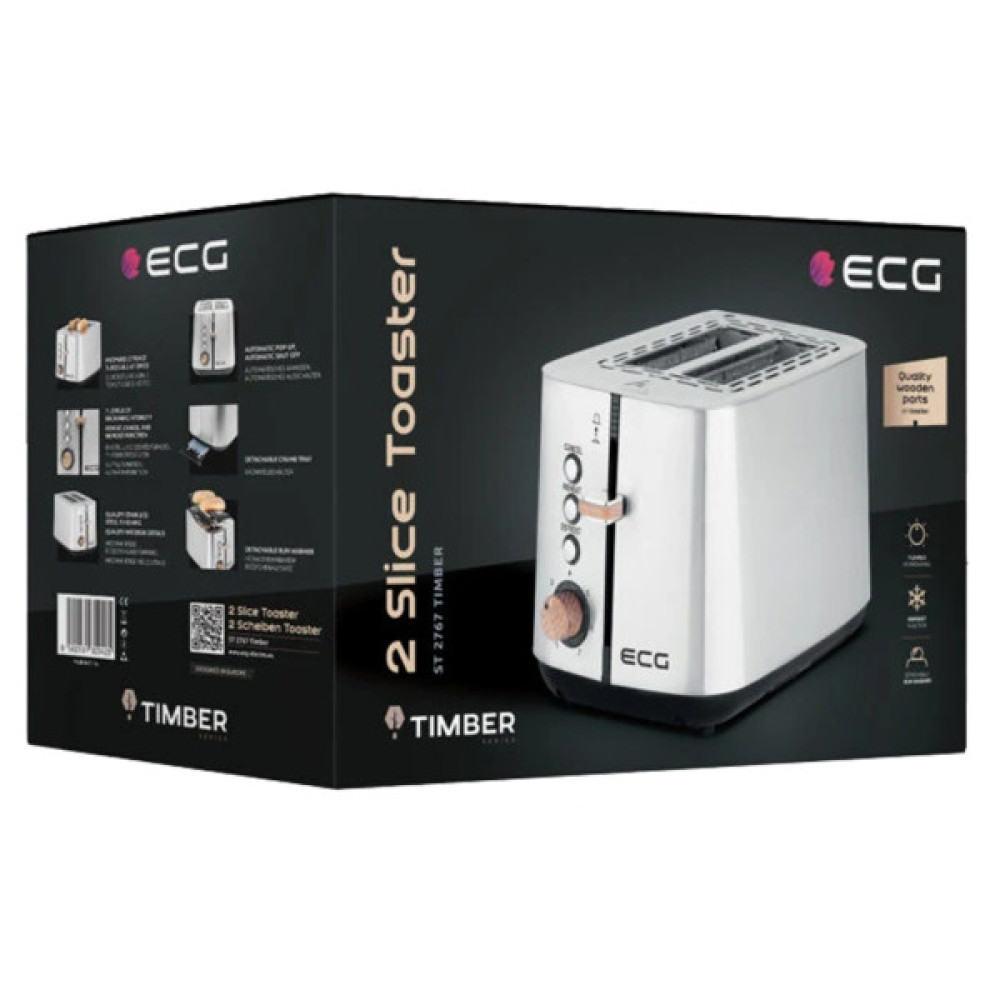 Тостер ECG ST 2767 Timber