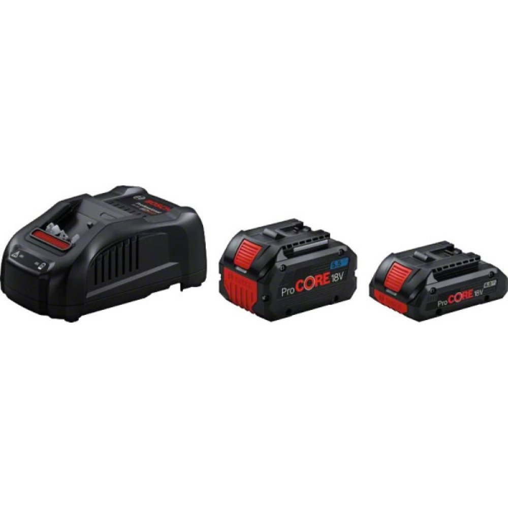Набір акумулятора та зарядного пристрою Bosch Professional ProCore 18В 2х18В 4А·год+5.5А·год, ЗП GAL 1880 CV