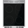 Плита Gorenje електрична склокерамічна, 70л, 50x60см, дисплей, програматор, нерж