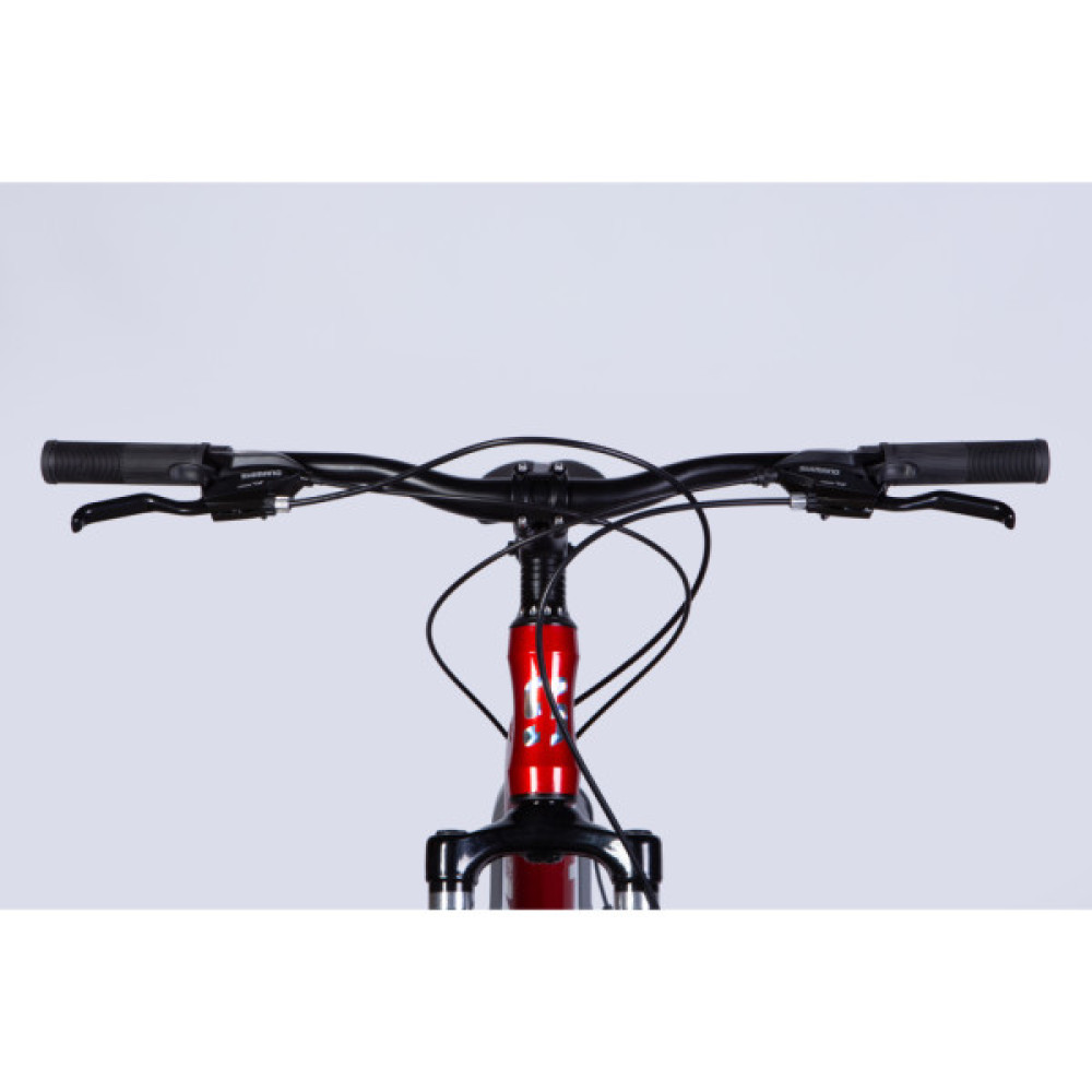 Велосипед Space 27.5" PHAETON DD FR рама-19" AL 2026 сріблясто-червоний (OPS-SP-27.5-085)