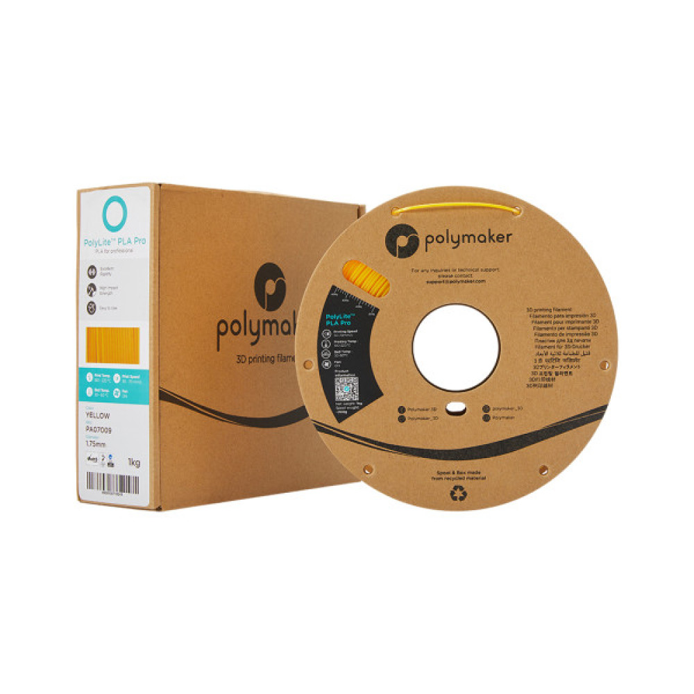 Пластик для 3D-принтера Polymaker PLA POLYLITE PRO 1,75mm 1kg YELLOW (PA07009)