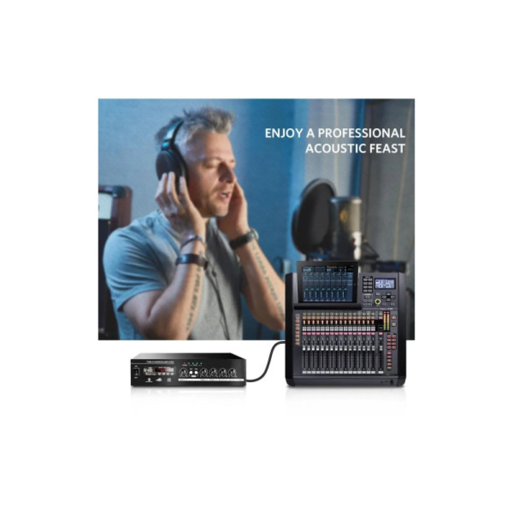 Кабель мультимедійний XLR M to XLR F 2.0m AV130 black UGREEN (20710)