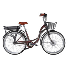 Електровелосипед Dorozhnik 26" eAQUAMARINE BH рама-17" 36B 13А*г 500Вт 2026 сірий (ELB-D-26-316)