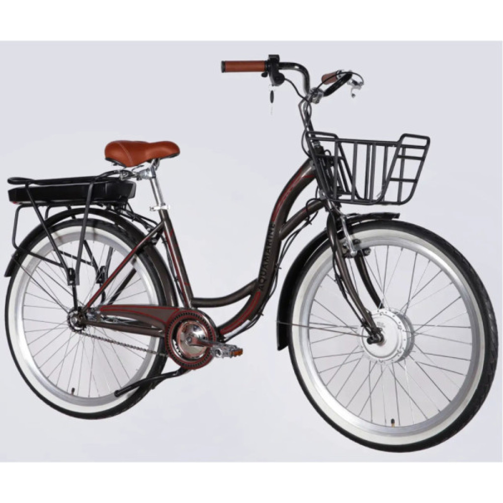 Електровелосипед Dorozhnik 26" eAQUAMARINE BH рама-17" 36B 13А*г 500Вт 2026 сірий (ELB-D-26-316)