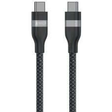 Дата кабель USB-C to USB-C 1.8m 240W upcycled-braided black Anker (A82E2H12)