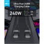 Дата кабель USB-C to USB-C 1.8m 240W upcycled-braided black Anker (A82E2H12)