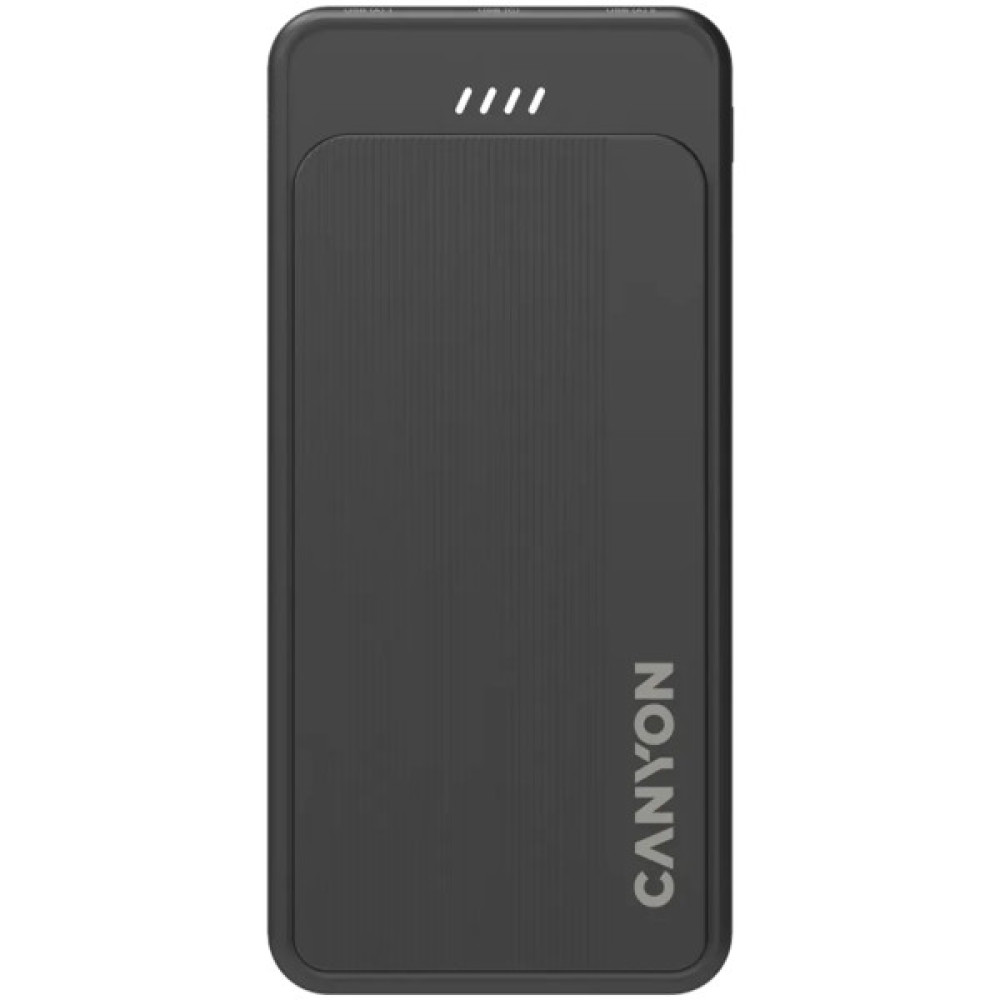 Батарея універсальна Canyon OnPower 100 10000mAh, 5В/2А, Black (CNS-CPB100B)