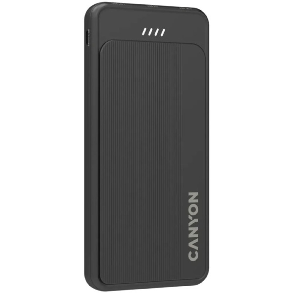 Батарея універсальна Canyon OnPower 100 10000mAh, 5В/2А, Black (CNS-CPB100B)