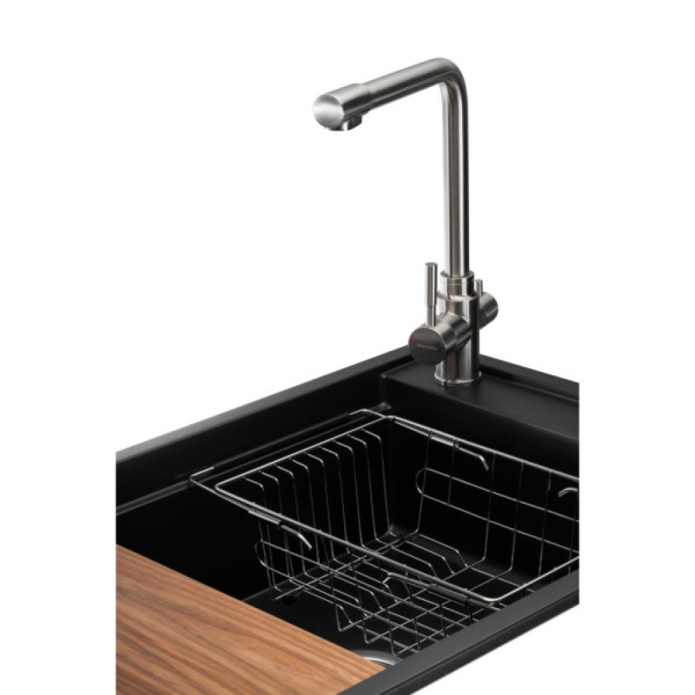 Мийка кухонна GRANADO Optimal Artes black shine (+ змішувач Badalona LUX inox + дозатор Redondo inox + ко (ksg1201)