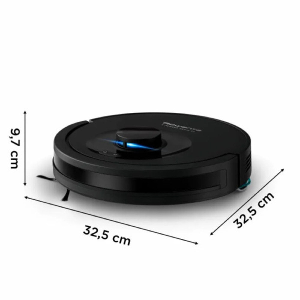 Робот-пилосос Rowenta миючий X-Plorer Serie 85+, 6000ПаВт, h=9.7см, 0.26л, конт пил -0.29л, автон. робота до 270хв, самоочистка, чорний