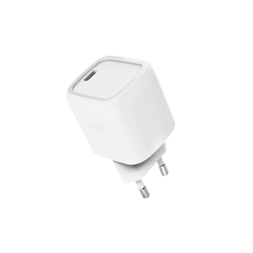 Зарядний пристрій Trust USB-C PD30W GaN white (25520_TRUST)