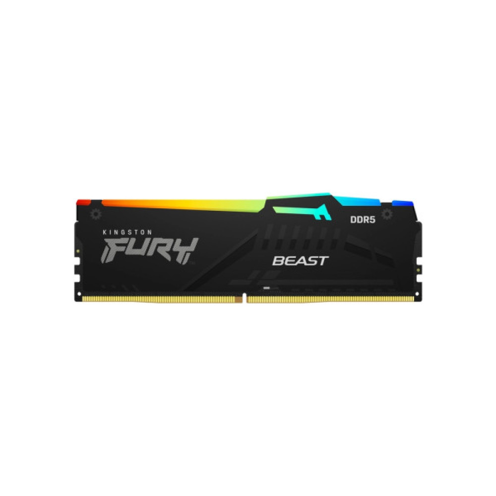 Модуль пам'яті для комп'ютера DDR5 128GB (2x64GB) 5600 MHz Beast RGB Kingston Fury (ex.HyperX) (KF556C36BBEAK2-128)