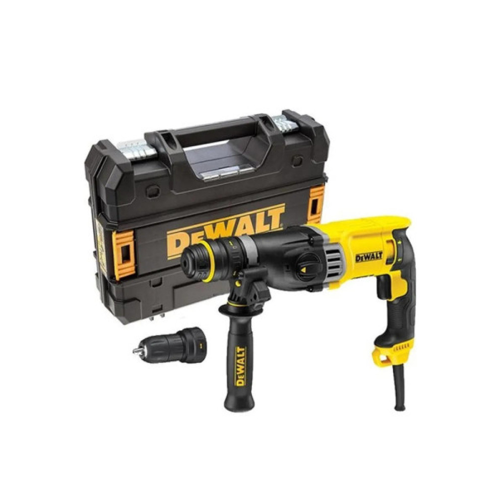 Перфоратор мережевий DeWalt SDS-Plus 900Вт 3.0 Дж 0-5350уд/хв 0-1450об·хв 3 режими кейс 3.1кг