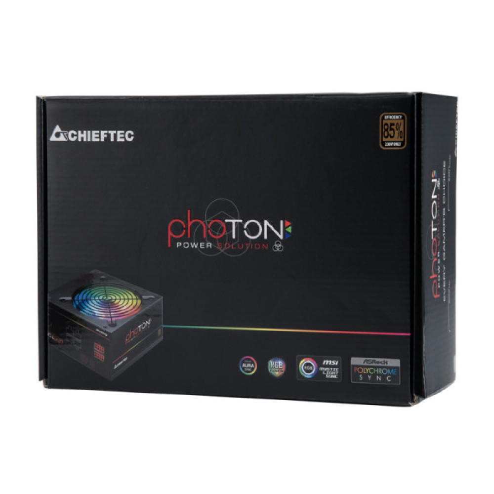 Блок живлення CHIEFTEC Photon  (750W), >85%, 120мм, 1xMB 24pin(20+4), 1xCPU 8pin(4+4), 4xMolex, 6xSATA, 4xPCIe 8pin(6+2), Modular