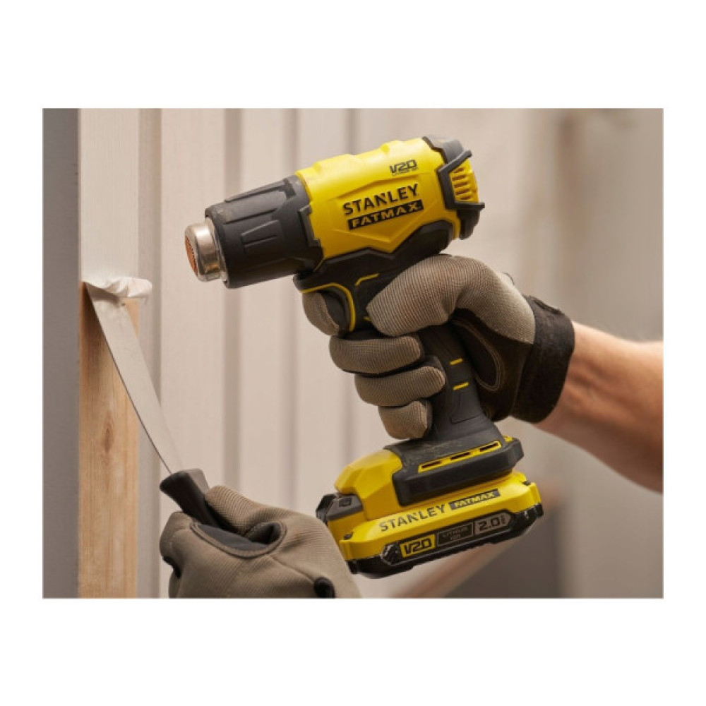 Будівельний фен Stanley FatMax, Li-Ion 18В (V20), 510 °C (без АКБ та ЗП) (SFMCE530B)