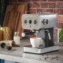 Кавоварка Russell Hobbs ріжкова Distinctions Titanium 1.1л, мелена + чалди, сріблястий