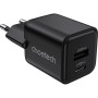 Зарядний пристрій Choetech 1xUSB-C PD30W PPS + 1xUSB QC3.0 (PD5012-EU-BK)