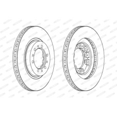 Гальмівний диск FERODO DDF1109