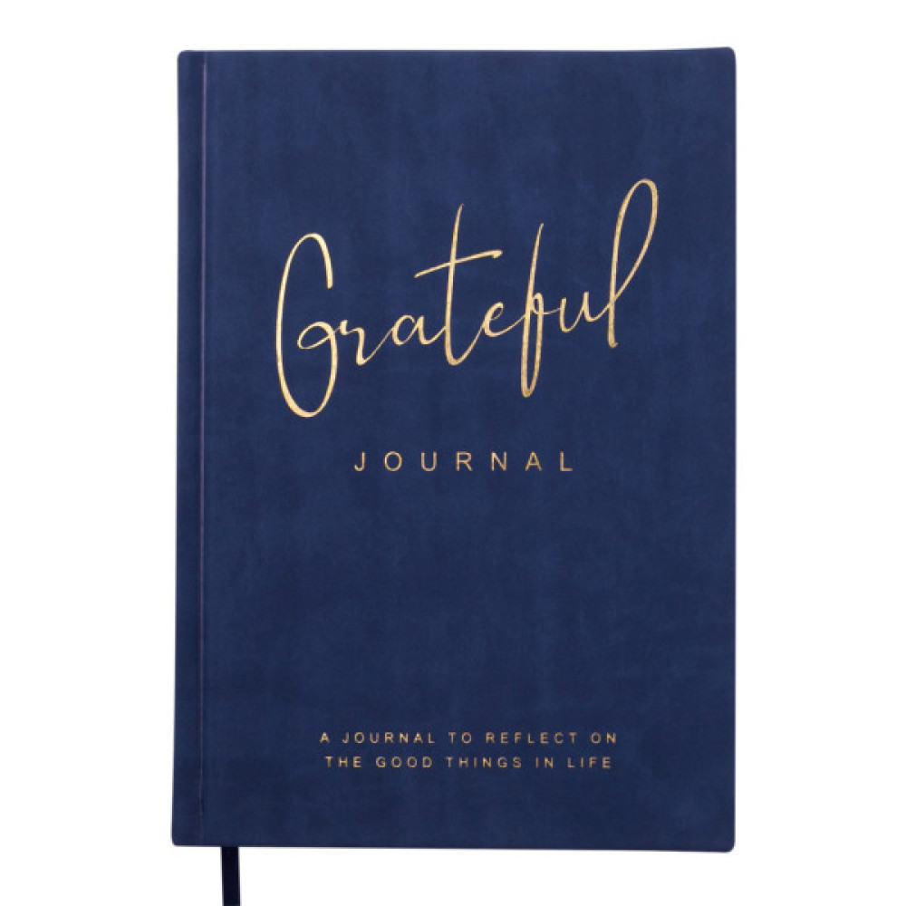 Книга записна Buromax Grateful А5 96 аркушів, без лініювання синій (BM.295019-02)