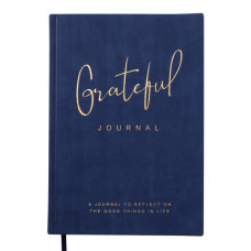 Книга записна Buromax Grateful А5 96 аркушів, без лініювання синій (BM.295019-02)