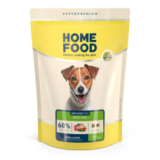 Сухий корм для собак Home Food ADULT MINI Low-grain For active adult and junior з ягням та рисом 700 г (4820235020415)