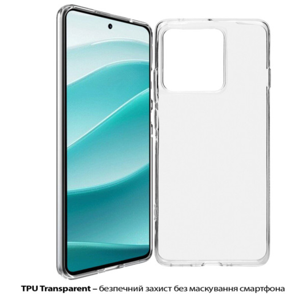 Чохол до мобільного телефона BeCover Silicone Motorola Edge 60 Transparent (713771)