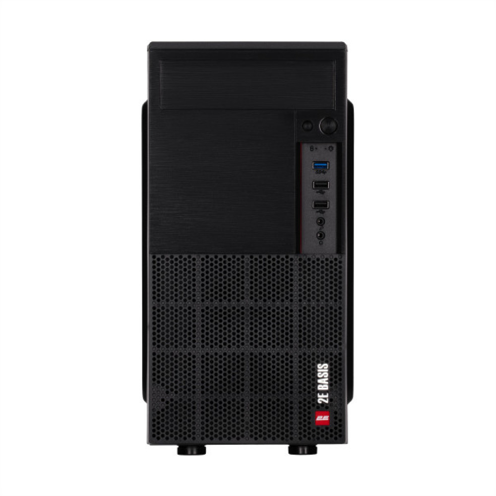 Корпус 2E Basis RD8603U-400 з БЖ 2E ATX400W, 1xUSB3.0, 2xUSB2.0, VGA 320мм, mATX, чорний