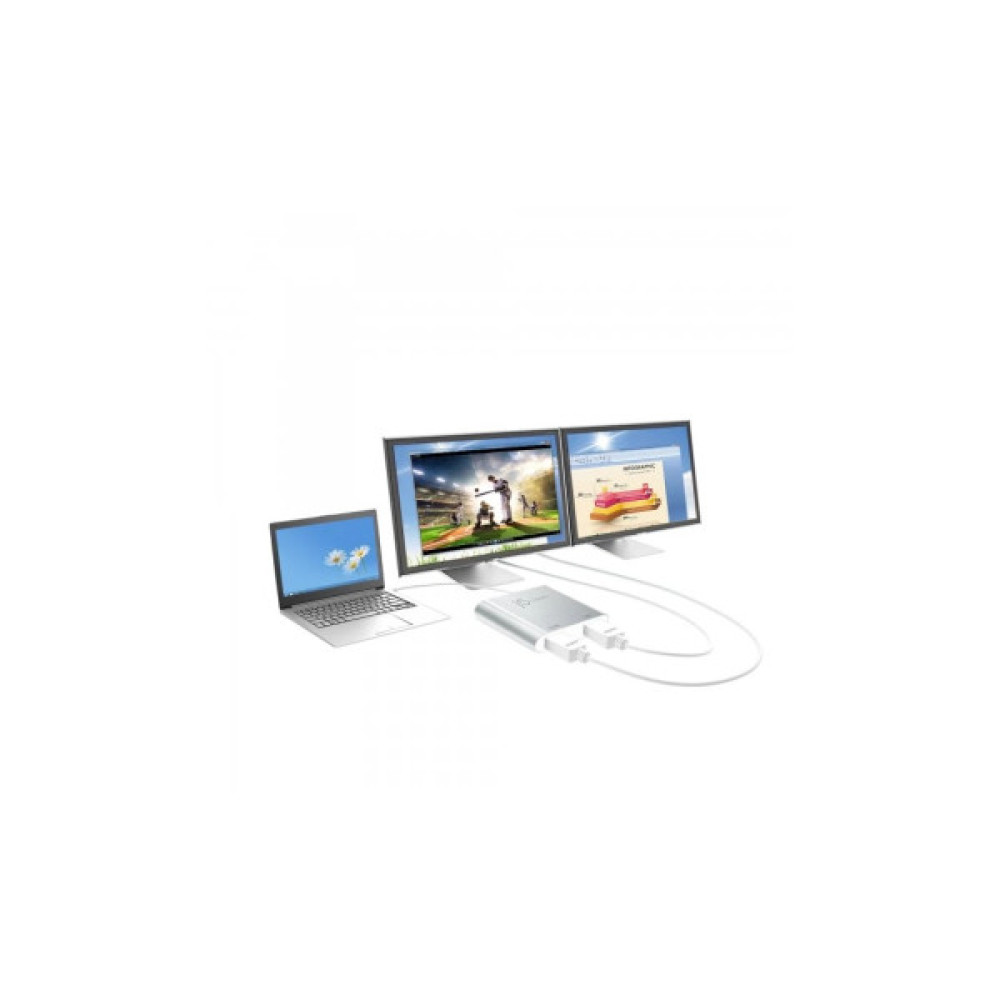 Адаптер USB-A to 2xHDMI F dual display J5create (JUA365-N)