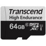 Карта пам'яті Transcend microSD   64GB C10 UHS-I U1 High Endurance (85TB)