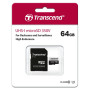 Карта пам'яті Transcend microSD   64GB C10 UHS-I U1 High Endurance (85TB)