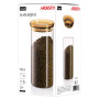 Банка Ardesto Fresh 1100 мл, скло, пластик, прозорий (AR1311SFM) Банка Ardesto Fresh 1100 мл, скло, пластик, прозорий (AR1311SFM)