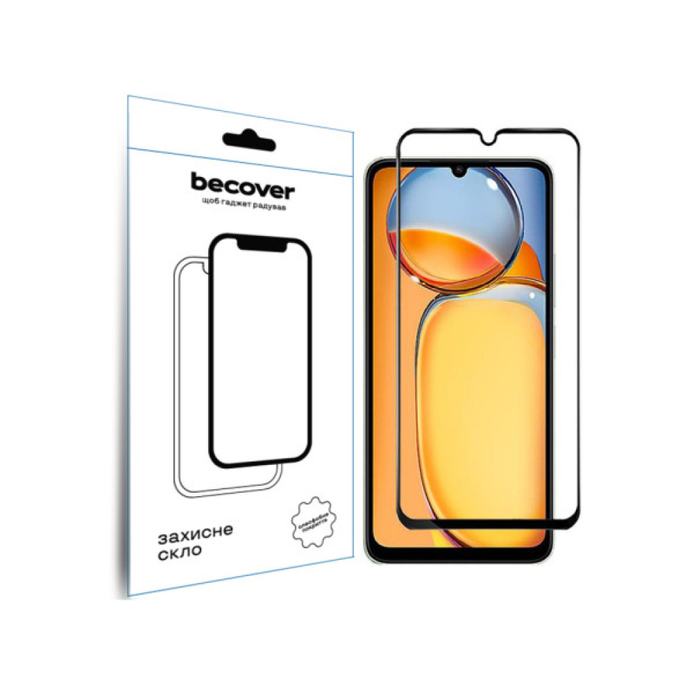 Скло захисне BeCover Realme C63 Black (711794) Скло захисне BeCover Realme C63 Black (711794)