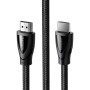 Кабель мультимедійний HDMI M to HDMI M 2.0m braided HD140 black Ugreen (80403) Кабель мультимедійний HDMI M to HDMI M 2.0m braided HD140 black Ugreen (80403)