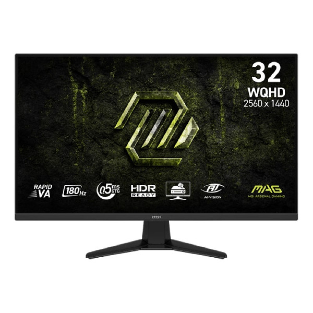Монітор MSI 31.5" MAG 325QF-E18V 2xHDMI, DP, Audio, VA, 2560x1440, 180Hz, 0.5ms, sRGB 109%, AdaptiveSync