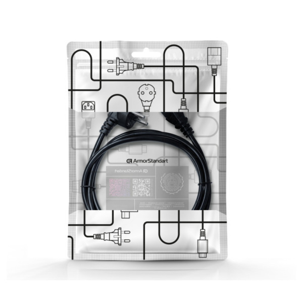 Кабель живлення C13 1.8m black Armorstandart (ARM73121)