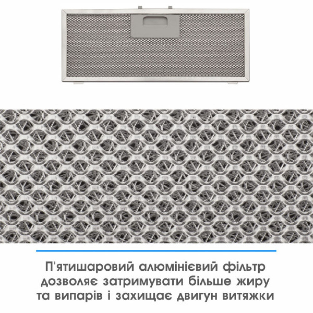 Витяжка кухонна Eleyus UNIA 800 LED 52 WH