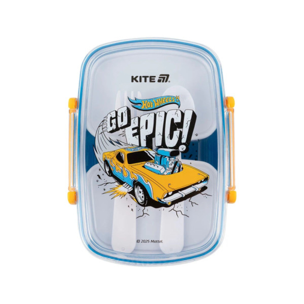 Ланч-бокс дитячий Kite Hot Wheels з наповненням 750 мл (HW25-181)